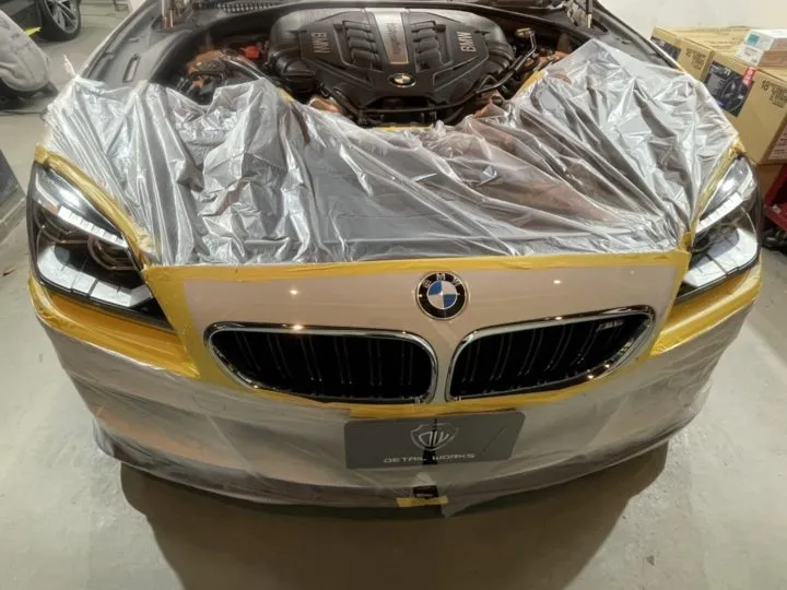 BMW650iのクラック除去とスモークフィルム
