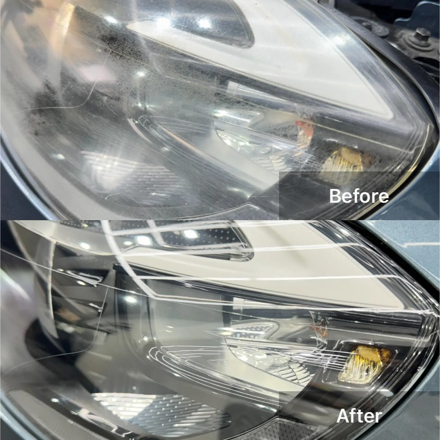 VOLVO V40のヘッドライトリペアのご依頼です✨