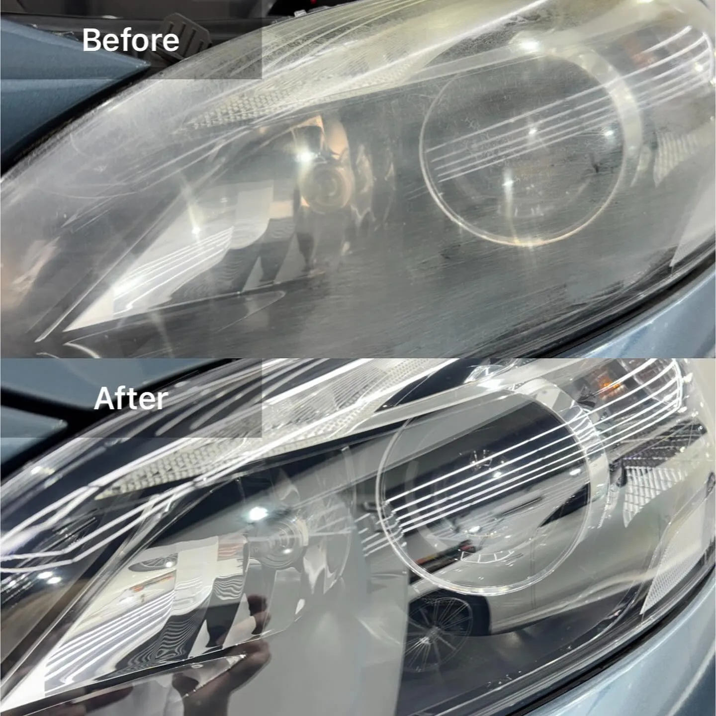 VOLVO V40のヘッドライトリペアのご依頼です✨