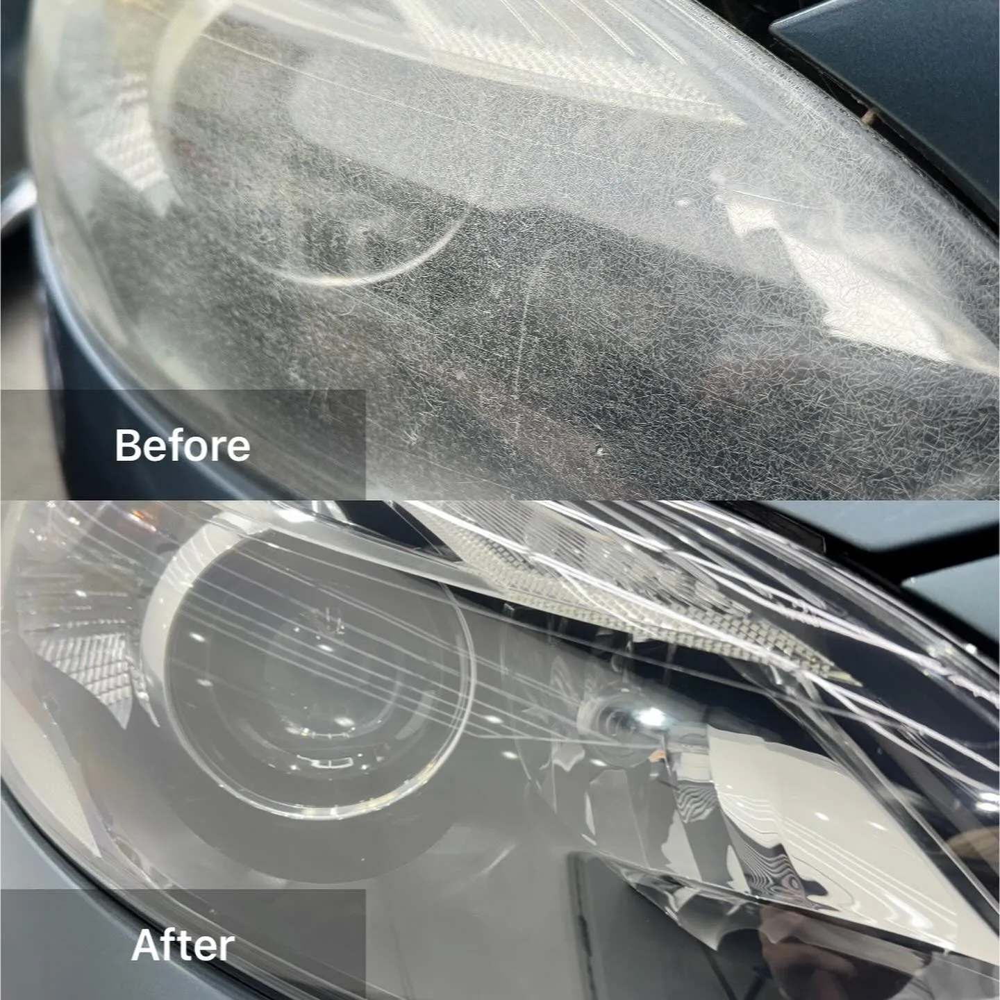 VOLVO V40のヘッドライトリペアのご依頼です✨