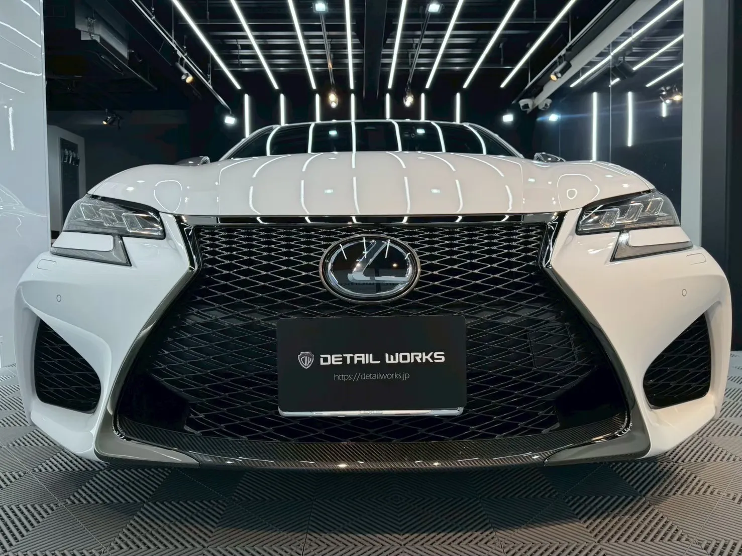 LEXUS GS F ボディコーティング、エンブレムリペア施工例/東京都練馬区T様