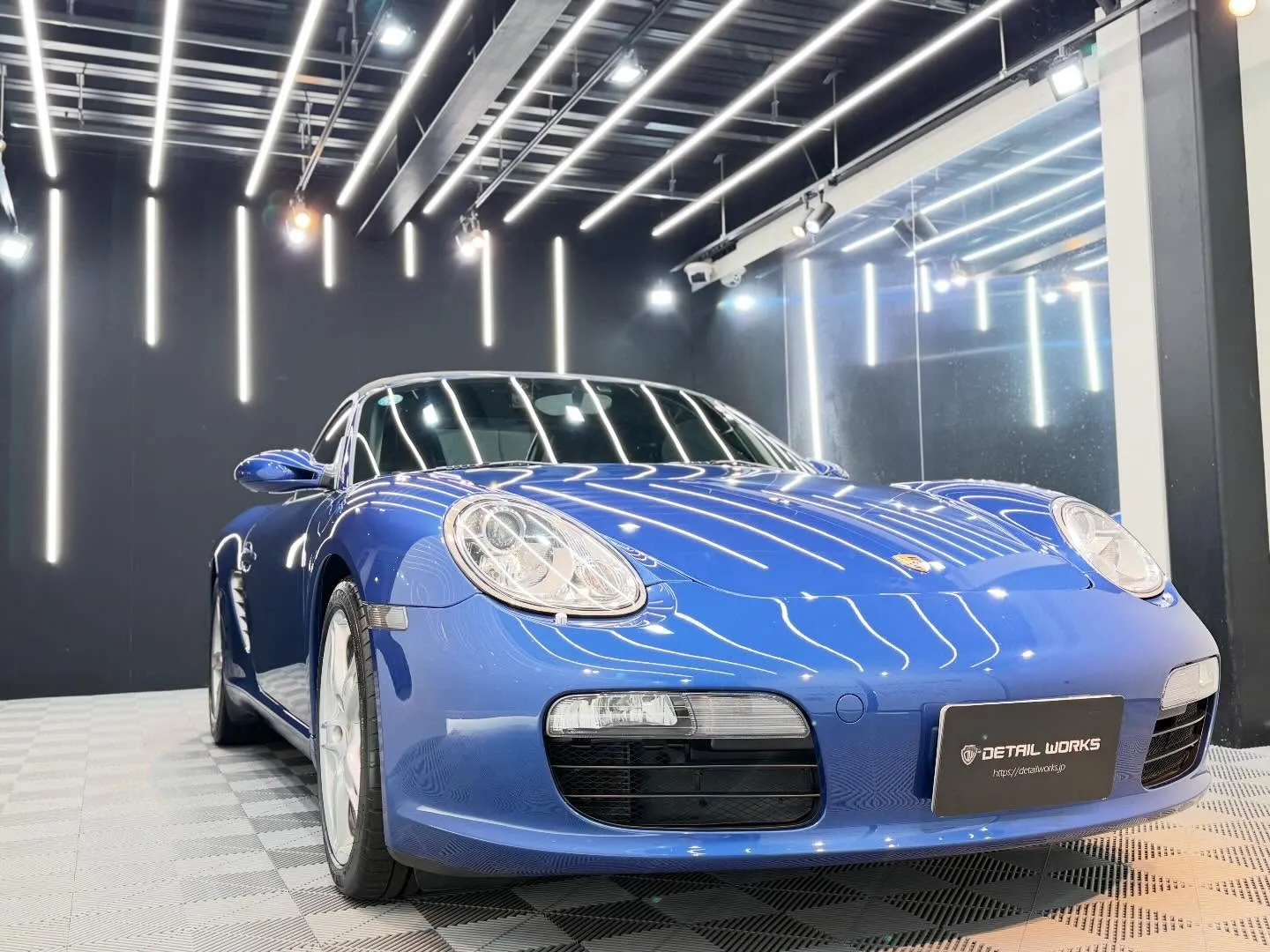 Porsche ボクスターのボディコーティング・ヘッドライト...