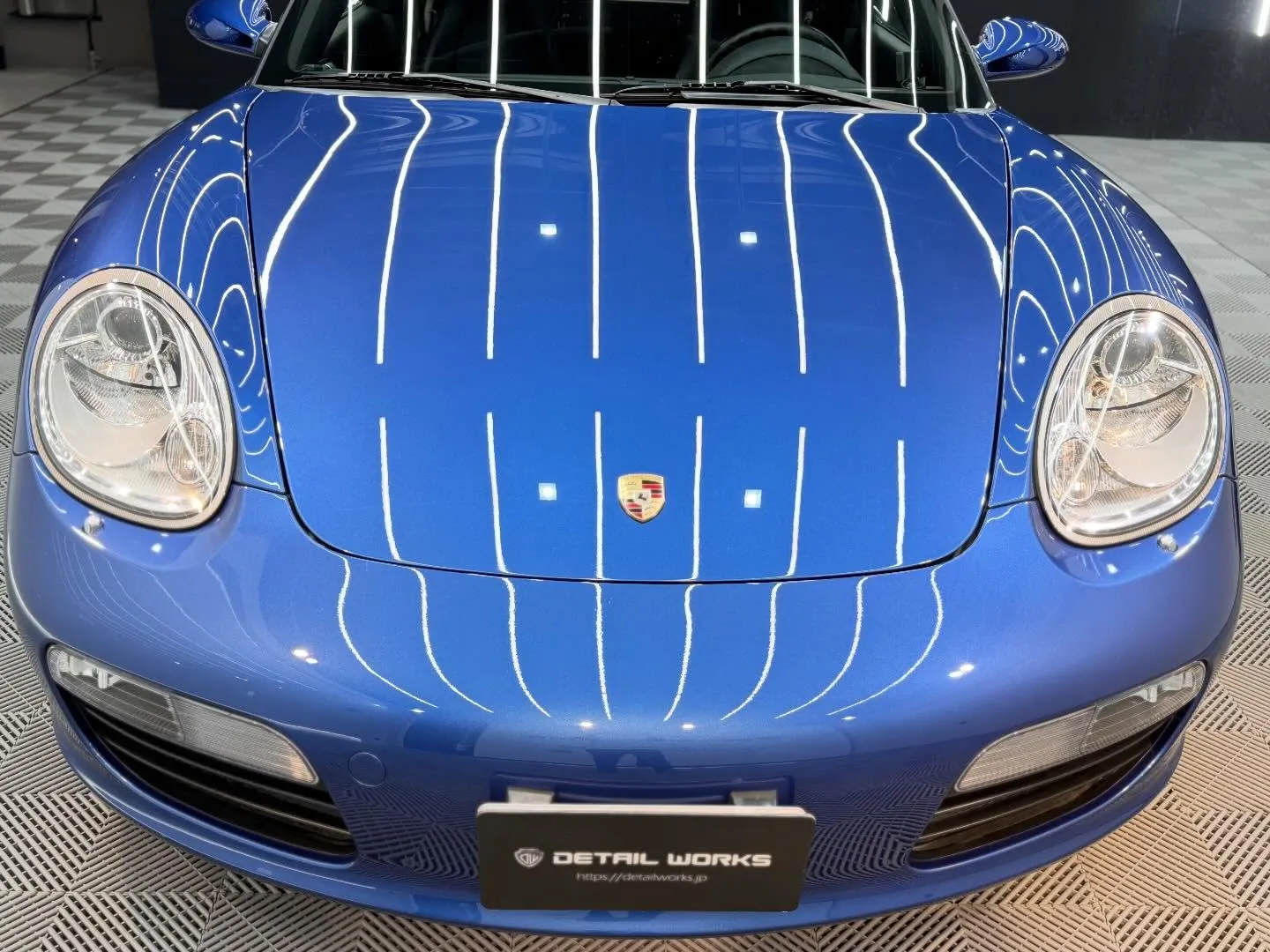 Porsche ボクスターのボディコーティング・ヘッドライト...