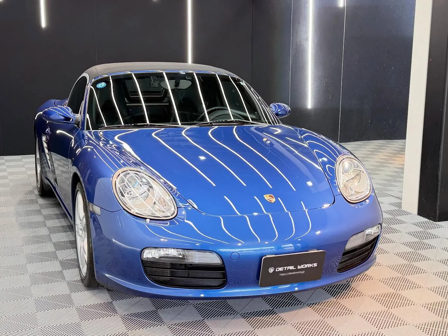 Porsche ボクスターのボディコーティング・ヘッドライト...